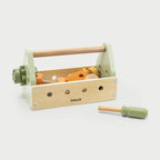 Wooden Tool Kit Polarb 17PCS | Kids Pretend Play DIY Toolbox Set