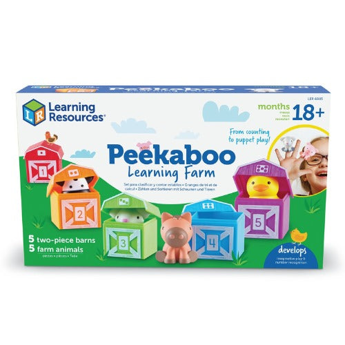 Peekaboo Learning Farm Toy Set | Kids Counting & Color Sorting Educational Play
