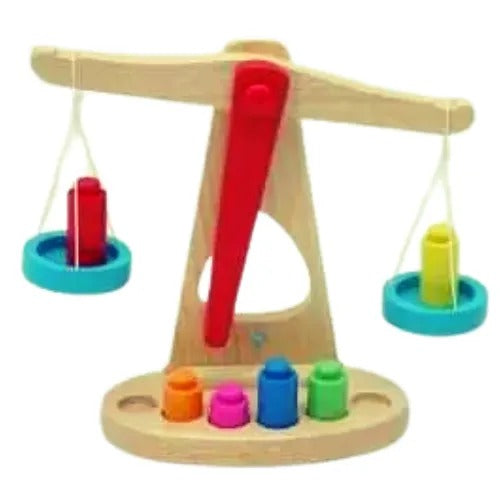 Wooden Balance Scale | Montessori STEM Learning Toy for Kids (Balance & Math Skills)