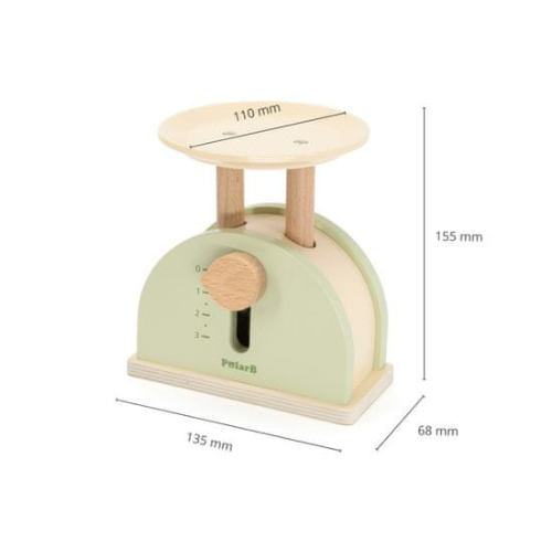 Wooden Scale Toy for Kids | Pretend Play Market Weighing Learning Toy