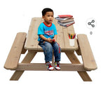 Picnic Table Large Wooden | Kids Outdoor Wooden Bench & Table Set