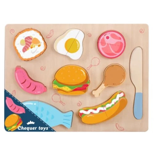 Wooden Puzzles Set of 6 | Kids Educational Hand-Eye Coordination Puzzle Toy