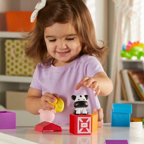 Peekaboo Learning Farm Toy Set | Kids Counting & Color Sorting Educational Play