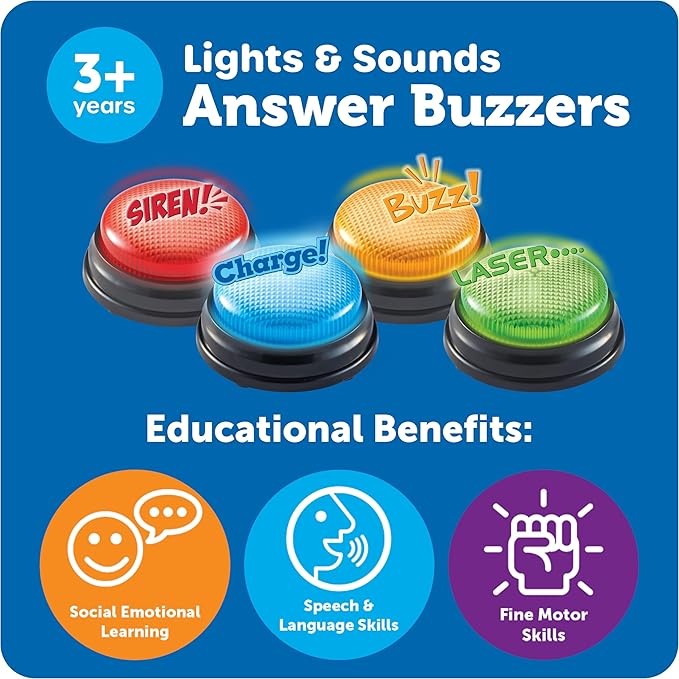 Lights and Sounds Buzzers (Set of 4)