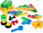 Construction Engineering Building Blocks 110 Pcs | STEM Educational Building Toy Set for Kids