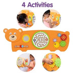 Bear Activity Wall Panel | Kids Multifunctional Learning Wall Toy 12M+