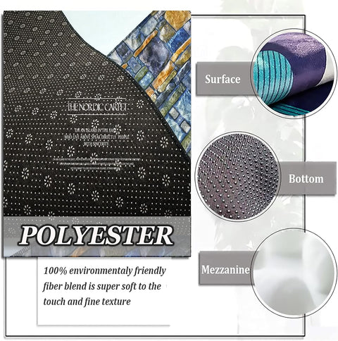 Kids Play Mat Rug for Crawling, Shapes Themed Floor Mat Educational Learning 160 x 230cm