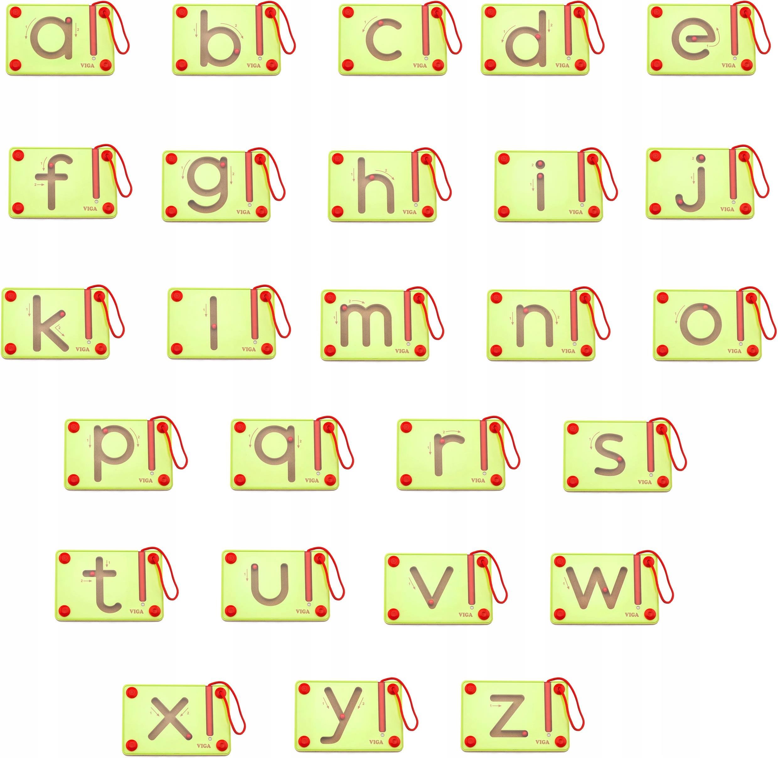 Magnetic Writing Boards Lowercase Letters | Tracing Alphabet Learning Toy for Kids