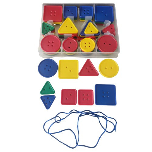 Shape & Size Attribute Set | Kids Geometric Sorting Educational Blocks