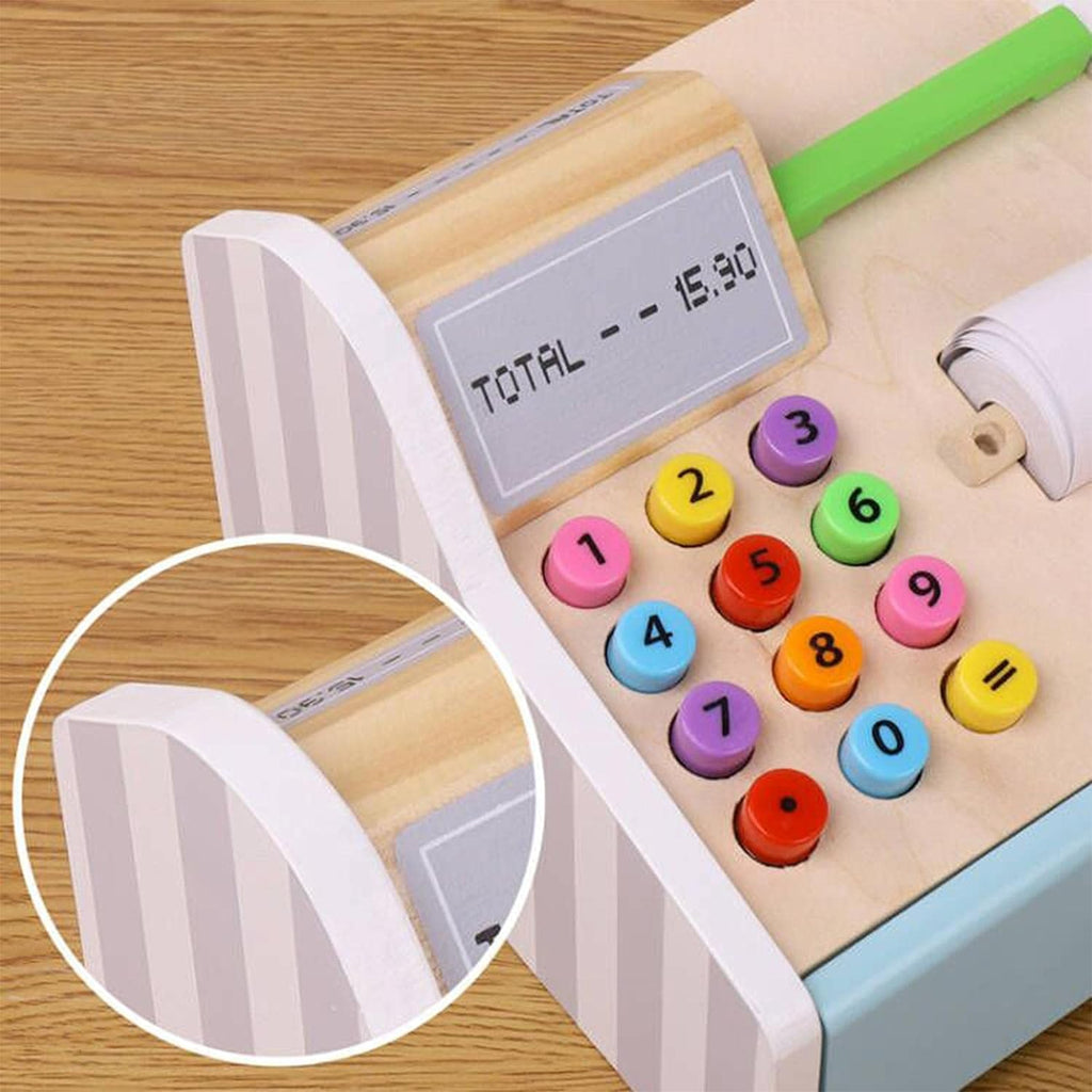 My Cash Register Toy for Kids | Pretend Play Supermarket Checkout Set with Scanner & Calculator