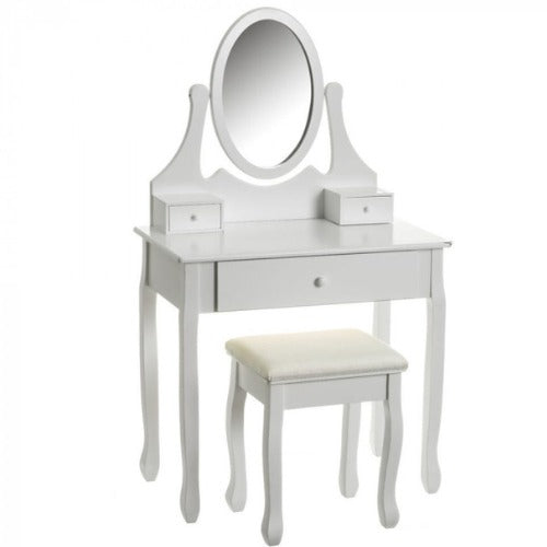 Dressing Table with Stool Vintage | Kids Wooden Vanity Makeup Role Play Set