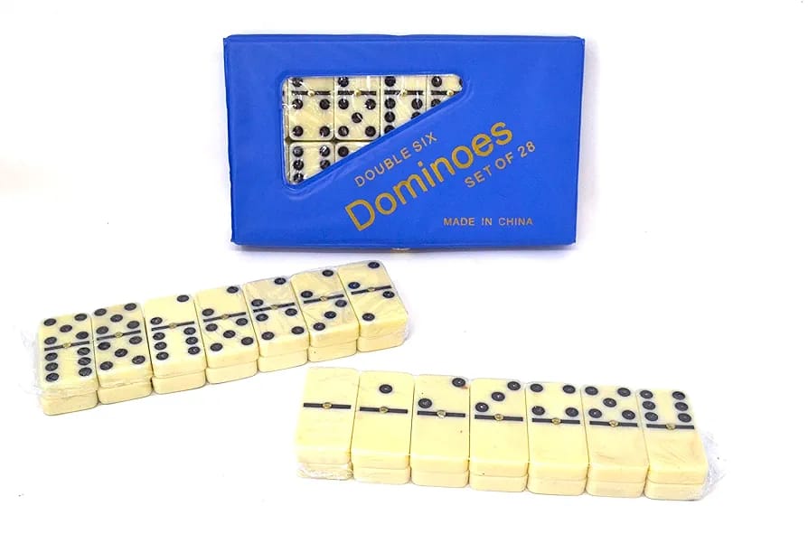 Domino Set 28 Pcs Portable Travel Suitcase | Classic Family Game