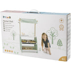 Wooden Market Stall Playset | Pretend Shop Role Play Toy for Kids 3+