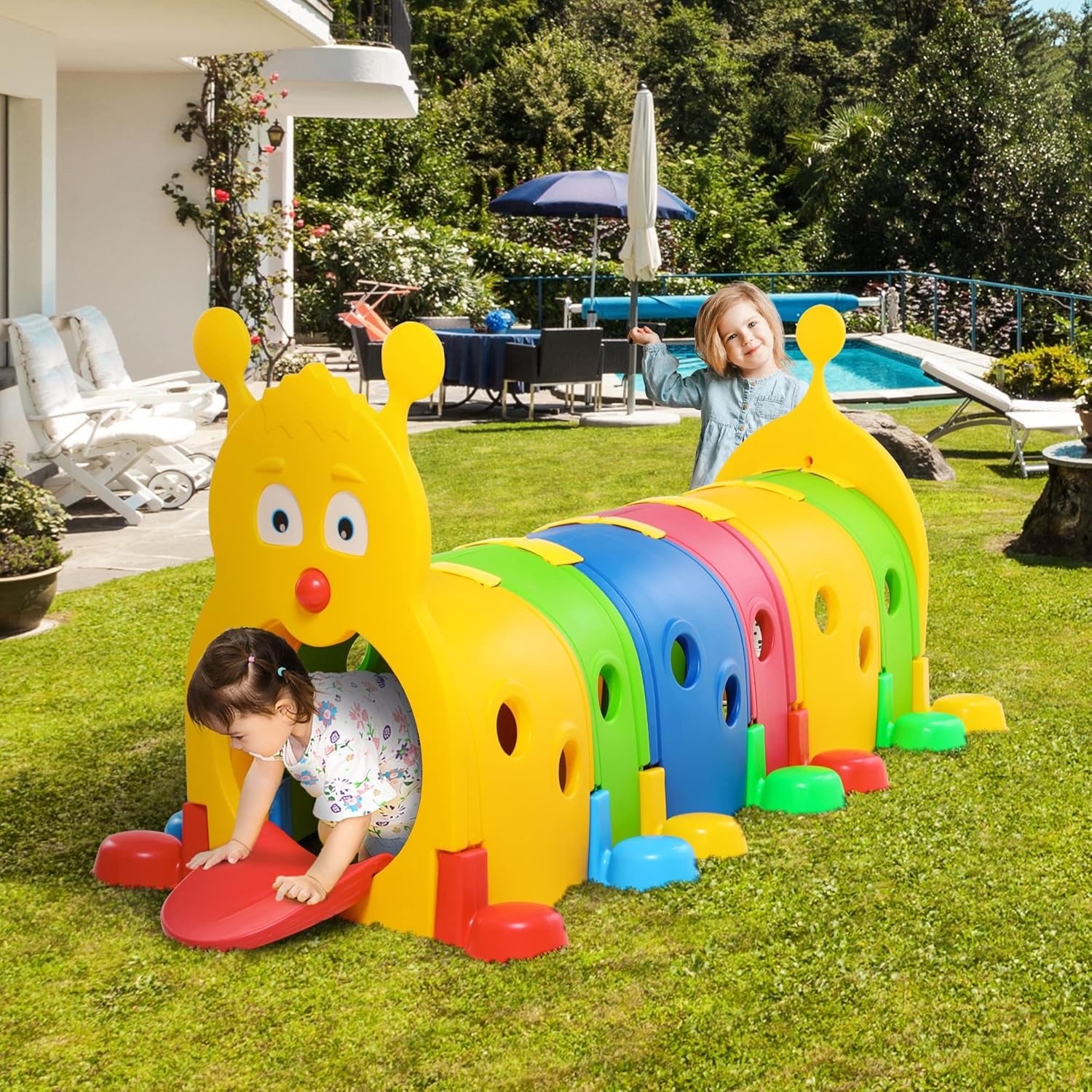 Kids Preschool Tunnel | Foldable Crawling Play Tunnel for Toddlers
