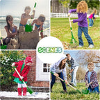 Kids Gardening Tools Set - 7pcs Wheelbarrow Set for Kids with Shovel, Rake, Leaf Rake, Summer Outdoor Yard Digging Weed Birthday Gifts,  Garden Tools Set Toy Outdoor Play | Garden & Soil Play