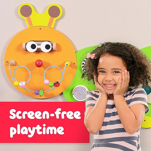 Caterpillar Wall Panels | Montessori Wall Activity Toy for Kids 12M+
