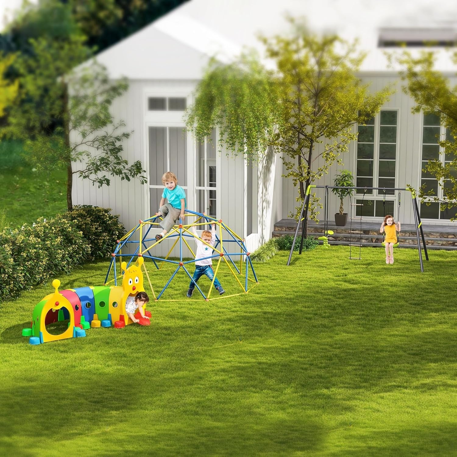 Kids Preschool Tunnel | Foldable Crawling Play Tunnel for Toddlers
