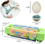 Matching Eggs 12 Pcs for Kids | Shape & Color Sorting Educational Toy Set
