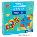 Triangle Building Blocks | Wooden STEM Educational Toys for Kids Creativity & Learning