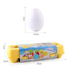 Matching Eggs 12 Pcs | Kids Shape & Color Sorting Educational Toy Set