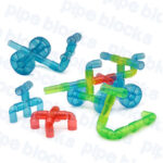 Transparent Water Pipe Building Blocks 48 Pcs | Kids Montessori STEM Construction Toy