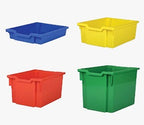 Storage Bin Small Size for Kids & Classroom | Durable Plastic Organizer Box with Handles