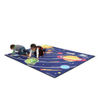 Kids Outer Space Floor Rug 160x230cm | Solar System Educational Play Mat