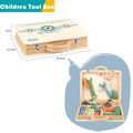 Portable Wooden Tool Box for Kids | DIY Build & Play Construction Toy Set