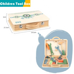 Portable Wooden Tool Box for Kids | DIY Build & Play Construction Toy Set