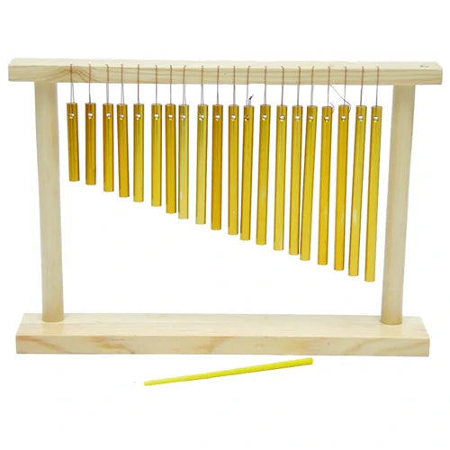 Boomwhackers Musical Frame | Kids Wooden Wind Chime Percussion Instrument Toy