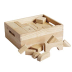 Building Shape Blocks | Wooden Montessori Construction Blocks for Kids 3+ Years