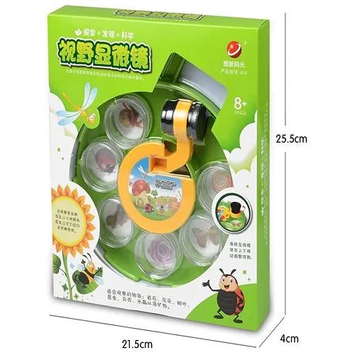 Field Microscope Insect Bug Collection View Box | Kids Magnifying Science Learning Toy