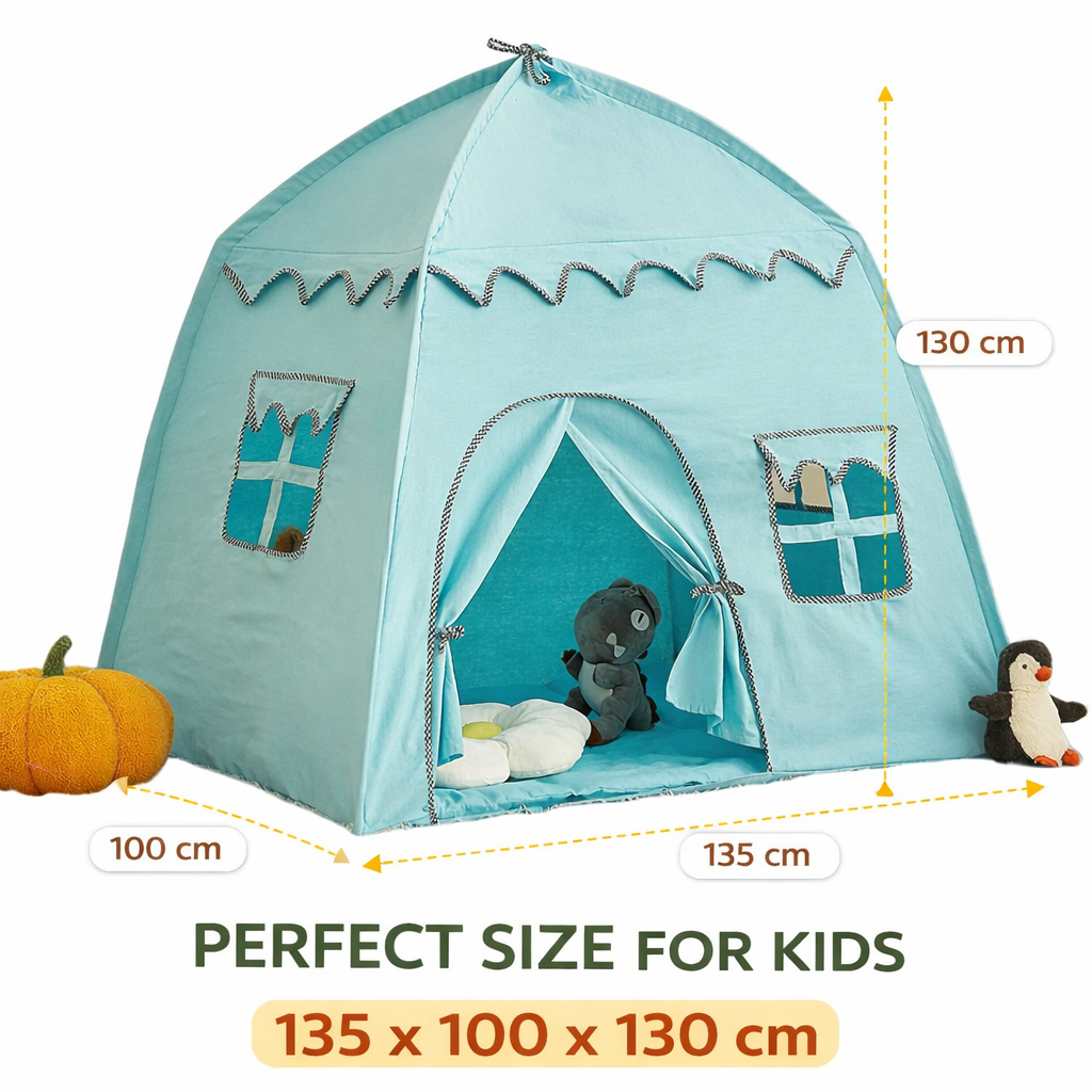 Kids Large Play Tent Castle Playhouse | Indoor Outdoor Kids Tent