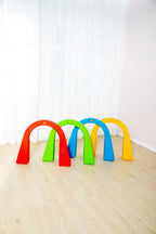 Children Plastic Drill Cave Set (8 Pcs) | Kids Playground Tunnel Obstacle Play Toy
