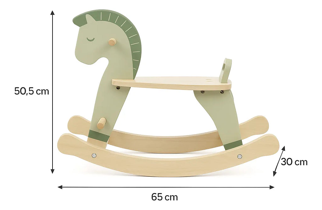 Wooden Rocking Horse Kids Toy | Classic Ride-On Balance Toy for Toddlers
