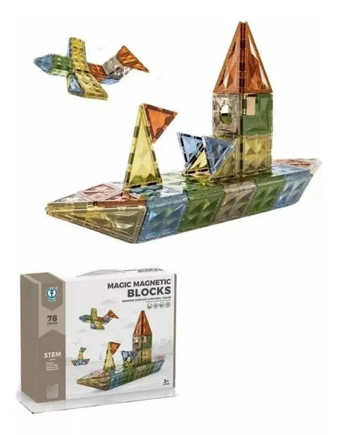 Magic Magnetic Blocks Set 78 Pieces