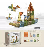 Magic Magnetic Blocks Set 78 Pcs | 3D STEM Building Magnetic Sticks & Balls Toy Kids