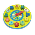 Building Block Clock Wooden | Kids Educational Time Learning Toy