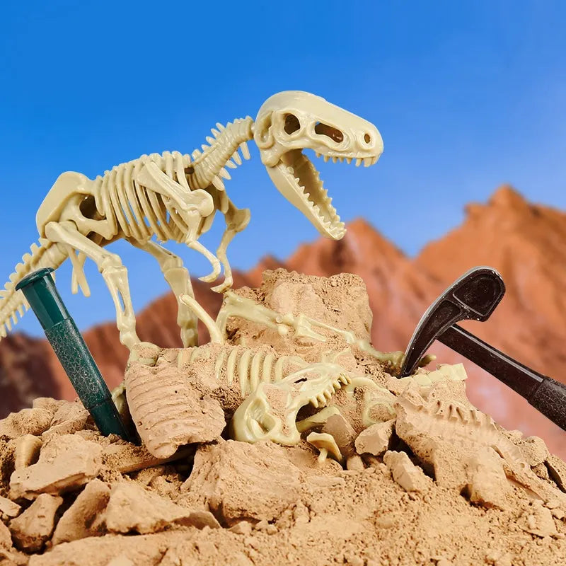 Dinosaur Fossil Dig Kit | Kids Archeology STEM Excavation Learning Toy