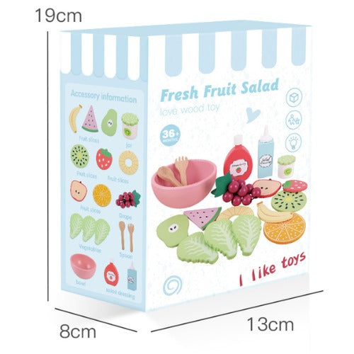 Fresh Fruit Salad Wooden Play Set | Kids Pretend Play Food Toy 3+ Years