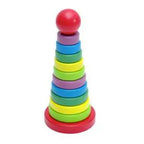 Rainbow Stacker Wooden Toy | Kids Color Sorting & Montessori Stacking Game