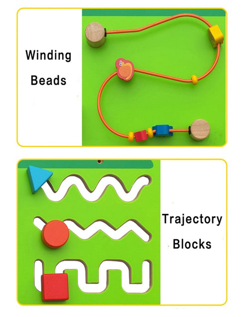 Alligator Activity Wall Toy | Kids Wooden Wall Panel Learning Toy 12M+