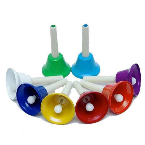 True Tone Hand Bells Set (8 PCS) | Musical Learning Bells for Kids