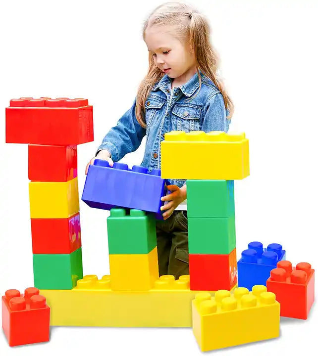 Giant Hollow Blocks 45 pcs | Kids Large Building Construction Educational Toy Set