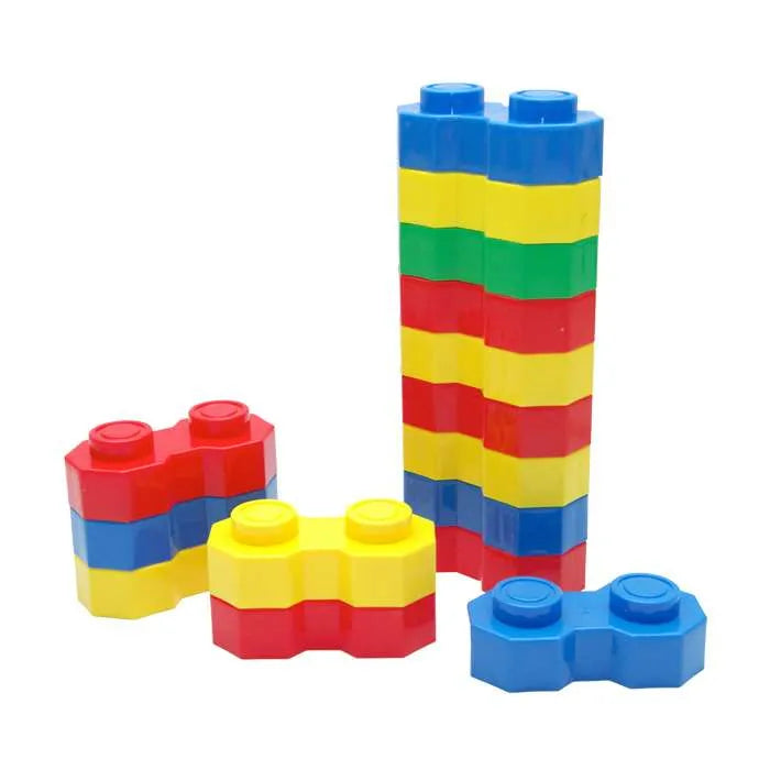 Hexagonal Giant Building Blocks Set 16 Pcs | Kids Creative Construction STEM Toy