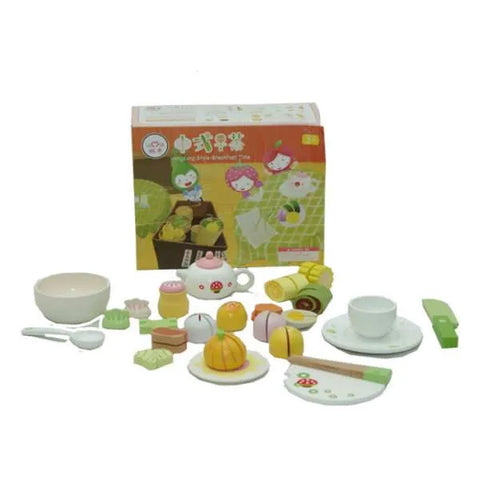 Wooden Hongkong Breakfast Set