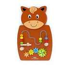 Horse Activity Wall Panel | Montessori Sensory Wall Toy for Kids