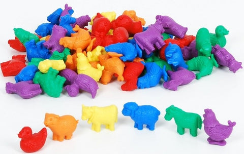 Farm Animals Counters 72 Pcs