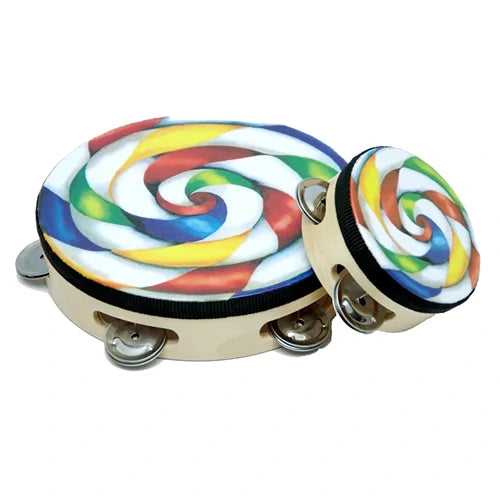 Lollipop Tambourine Set (2 Pcs) | Kids Musical Rhythm Instrument Toy