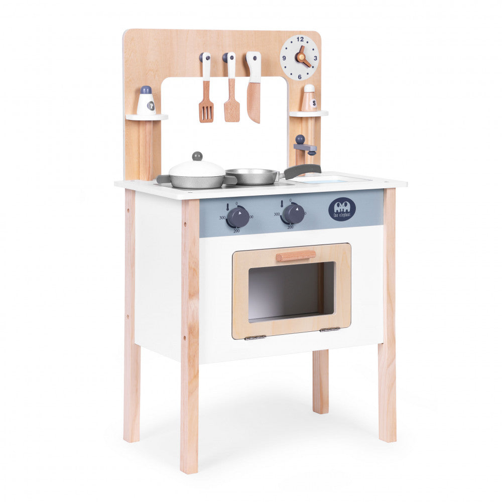 Wooden Kitchen Combo Set Kids | Montessori Pretend Play Activity Toy